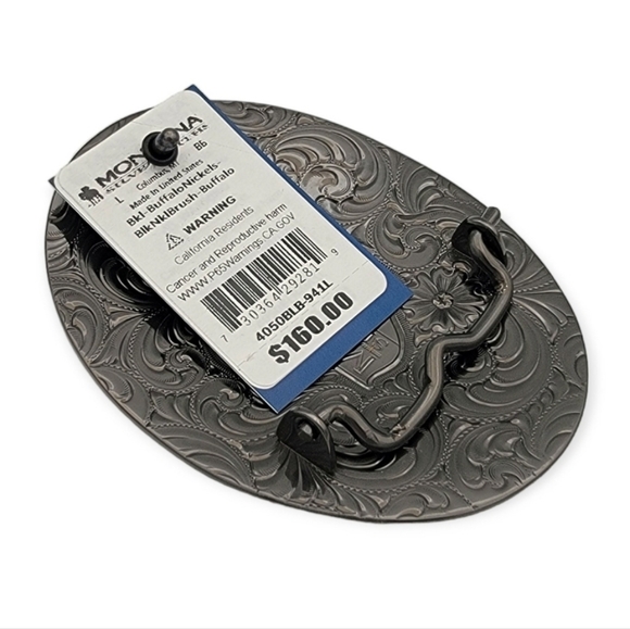 Montana Silversmiths Miner's Indian Head Nickel Belt Buckle with Buffalo - Picture 5 of 12